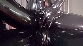 Black Catsuit Breathplay and Licking