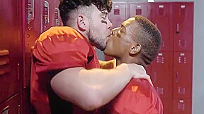 Black Sportive Stud Barebacks And Rims Ir Bf In Locker Room 7 Min With Gay Porn