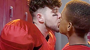 Black Sportive Stud Barebacks And Rims Ir Bf In Locker Room 7 Min With Gay Porn