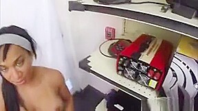 Black Trainer Spreads To Pussy Banged