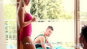 Blanche Bradburry Czech Stepmother Dp Action With Stepson And His Friend