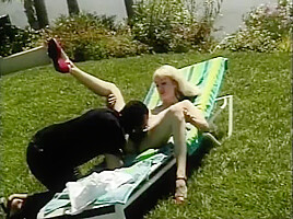 Blonde Beauty With Huge Tits Sucks A Hard Black Cock Before Getting