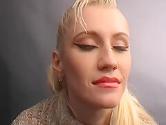 Blonde Bitch Gets Fucked Behind The Counter