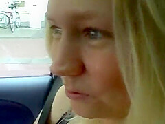 Blonde German Lady With Adores Sucking A Hard Cock - Huge Boobs