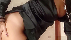 Blonde In The Bathroom Gets Fucked