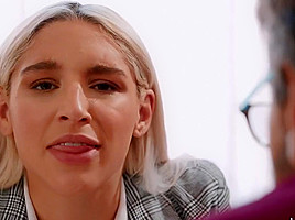 Blonde In The Office Is Framing Tight Pussy For Sex With A Bearded Bos - Steve Holmes and Abella Danger