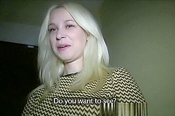 Blonde Russian loves a public fuck