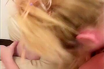 Blonde Starts 69 Then Gives A Blowjob
