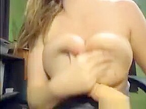 Blonde With Massive Juggs Dildo Playtime