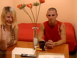 Blonde girl is double penetrated