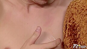 Blonde guy sucks two twinks with big dicks and swallows their load