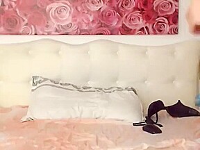 Blonde teen 18+ pussy plays with dildo on webcam