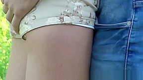 Blonde teen 18+ screw outside