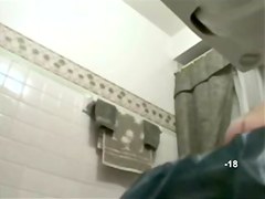 Blondy take a shower