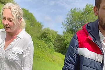 Blowjob On A Dog Walk