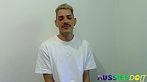 Blue Eyed Australian Gay Beckett Masturbates His Hard Dick