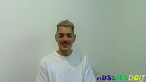 Blue Eyed Australian Gay Beckett Masturbates His Hard Dick