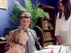 Boss bangs wife and secretary