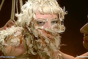 Bound Blonde Hot Waxed And Fucked