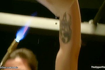 Bound Blonde Hot Waxed And Fucked