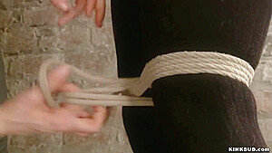 Bound Slave In Tights Hard Caned
