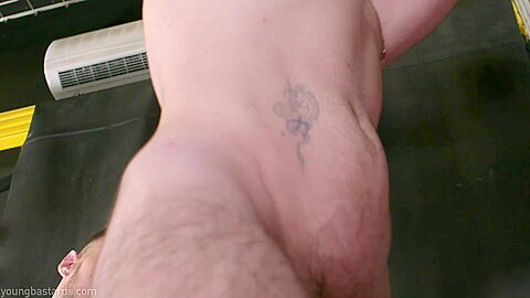 Bound and chained sub fuck