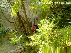 Boy with girl fucking in the park