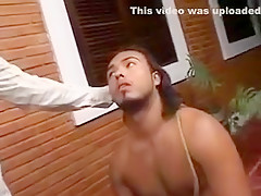 Brazilian black guy fucked by a blonde lover