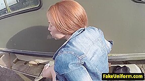 British redhead plowed by cops cock