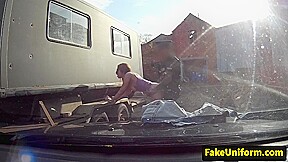 British redhead plowed by cops cock