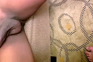 Brown skin T-girl shows off huge shecock and gives blowjob