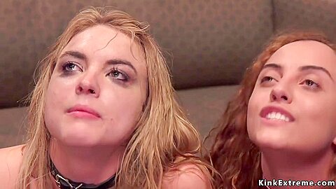 Brunette And Blonde Anal Fuck In Party