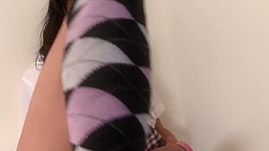 Brunette teen 18+ Looks Hot In Her Uniform