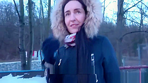 Brunette with nice natural tits