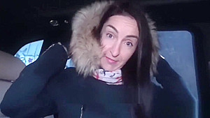 Brunette with nice natural tits