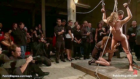 Busty Fisted And Dp Fucked In Public