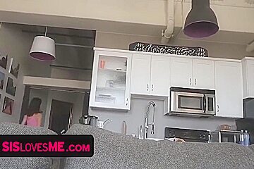 Busty Petite Stepsis Exposes Her Shaved Pussy And Gets Fucked By Her Creepy Stepbro