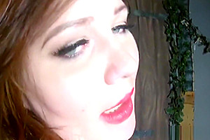 Busty Russian Shemale Wanking Her Hard Dick