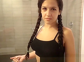 Busty Step daughter With Hairy Pussy Gets Fucked While Step mom is Out
