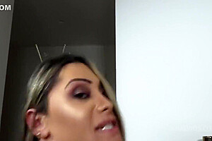 Busty Tranny Letizia Castro Cums After Hardcore Anal Pounding