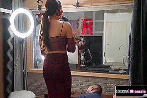 Busty Trans Gets Barebacked - Daisy Taylor