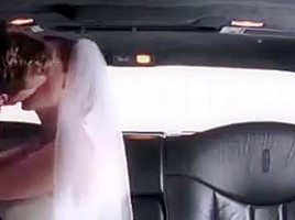 Busty bride cheats with driver