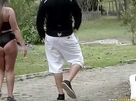 Busty chick, Suzie Slut took off her clothes and got down and dirty with a handsome stranger