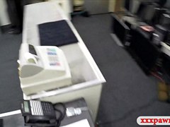 Busty college girl fucked at the pawnshop to earn extra cash