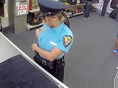 Busty police pawnee banged by pawnshop broker
