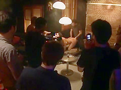 Busty slut anal fisted outdoor in public