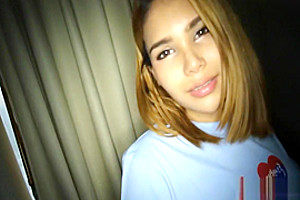 Busty teen 18+ ladyboy with braces handjob and barebacked