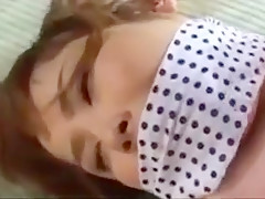 Buxom Japanese housewife gets her body tied up and her puss