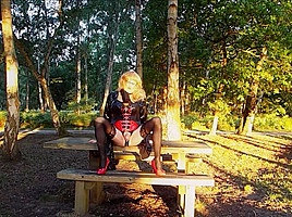 CD Gina Having Fun at the Picnic Site