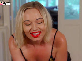 CFNM British femdom babes suck cock in group action